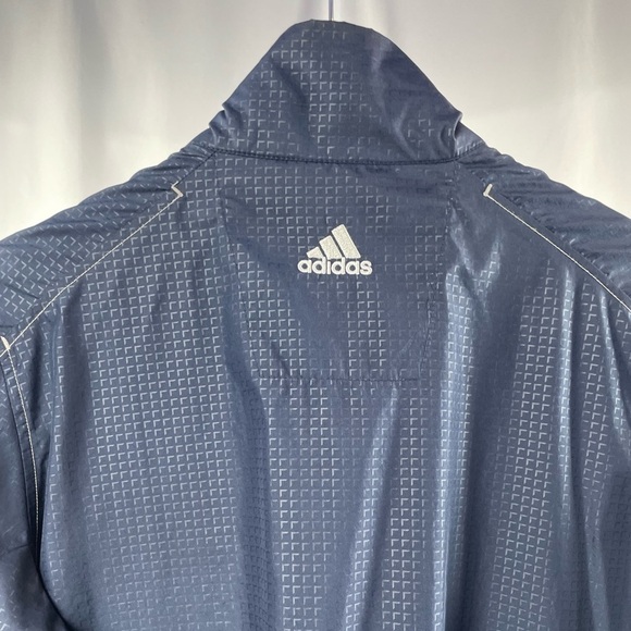 Adidas Golf Lightweight Full Zip Windbreaker in Navy Blue Size Large - Picture 4 of 7